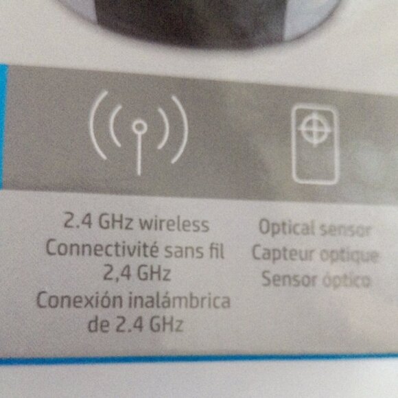 HP Wireless Mouse 200 - Black and Silver Mouse New In Sealed Box - Picture 3 of 7